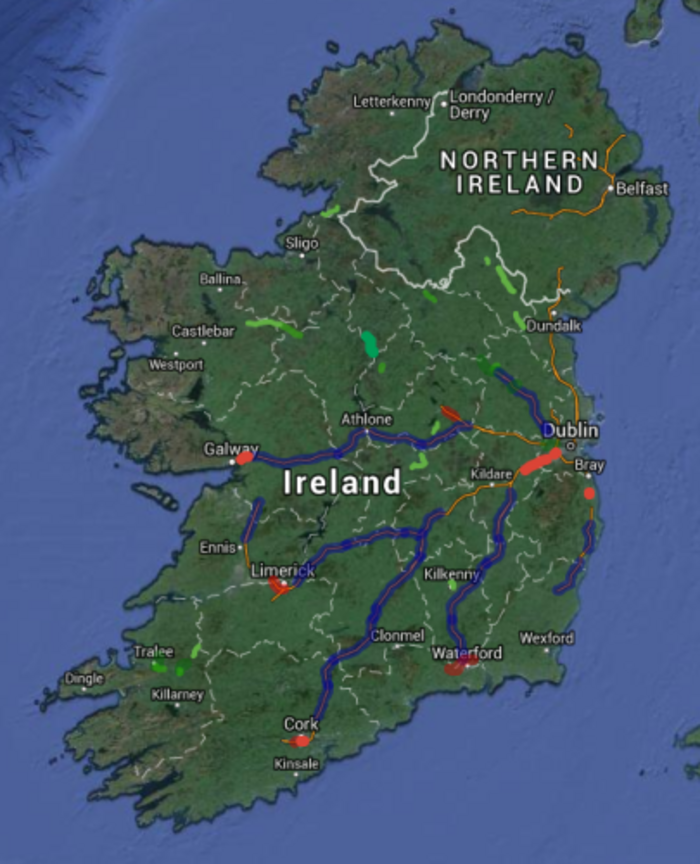 ireland's motorway network