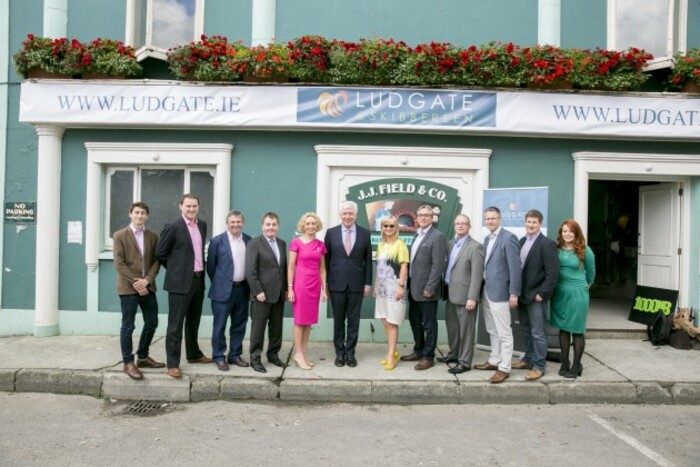 Board members of Ludgate with Minister White and Sean Atkinson (CEO SIRO) Pic- Emma Jervis