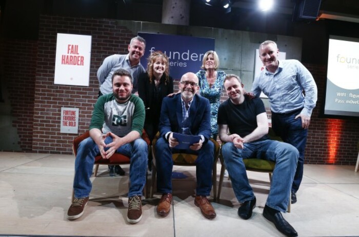 *** NO REPRODUCTION FEE *** DUBLIN : 18/5/2016 : The Facebook Founder Series brought together over 120 leaders from Ireland?s start-up community to share the and learn from their experiences. (Back, L-R) John Joyce ? CTO, Yvolution; Claire McHugh ? CEO, Axonista; Deirdre Smith ? former CEO of Zandar Technologies; John Dennehy ? CEO, Zartis. (Front L-R) David Coallier ? CEO, Barricade; Joe Morely - Director, Facebook &amp; Instagram Partnerships, EMEA; Sean Blanchfield ? CEO, Pagefair. Picture Conor McCabe Photography. MEDIA CONTACT : Iain.Waterman@bluerubicon.com