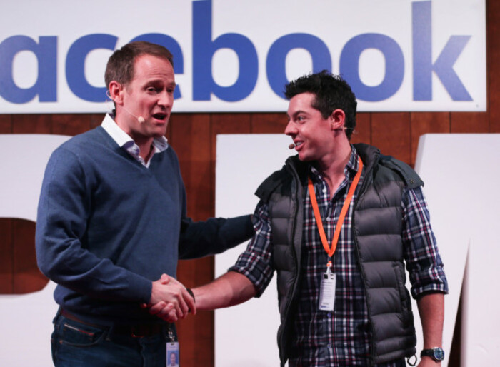 Rory McIlroy visit to Facebook International HQ - Dublin