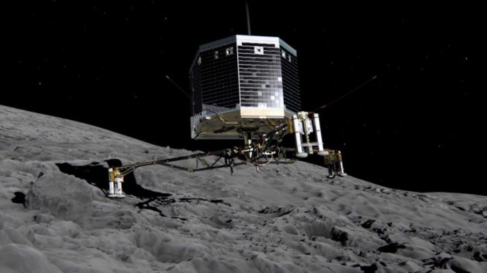 12/11/2014 European Space Agency prepares for proble Philae to land on a speeding commet