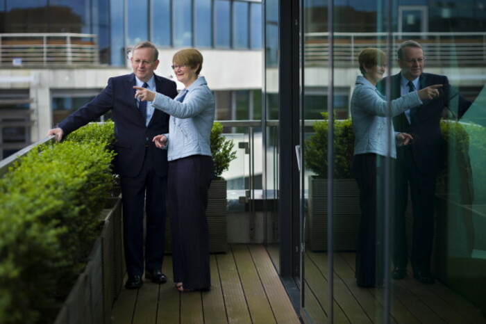 Michael Murphy, chairman, and Regina Breheny, director general, Irish Venture Capital Association. Photo,  John T Ohle. 041