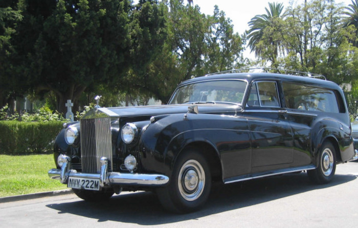 Hollywood Forever Cemetery hearse
