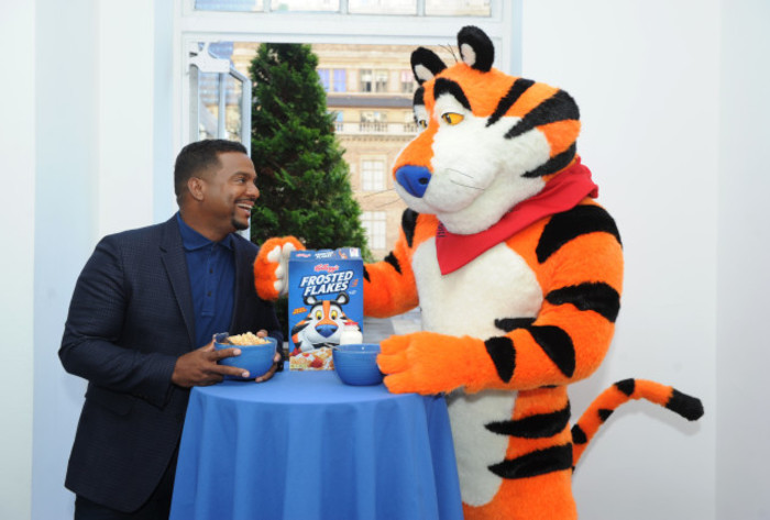Alfonso Ribeiro and Tony the Tiger launch Kellogg's Frosted Flakes Let Your Gr-r-reat Out Campaign