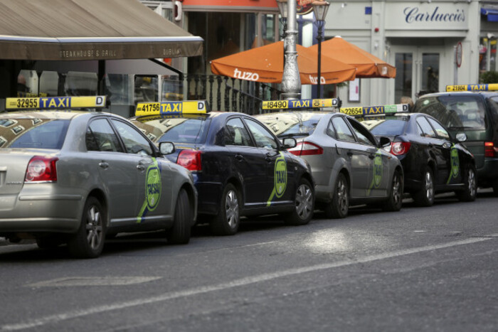 22/1/2014. Rows of Taxis Cabs