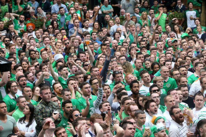 18/6/2016. Irish Soccer Fans