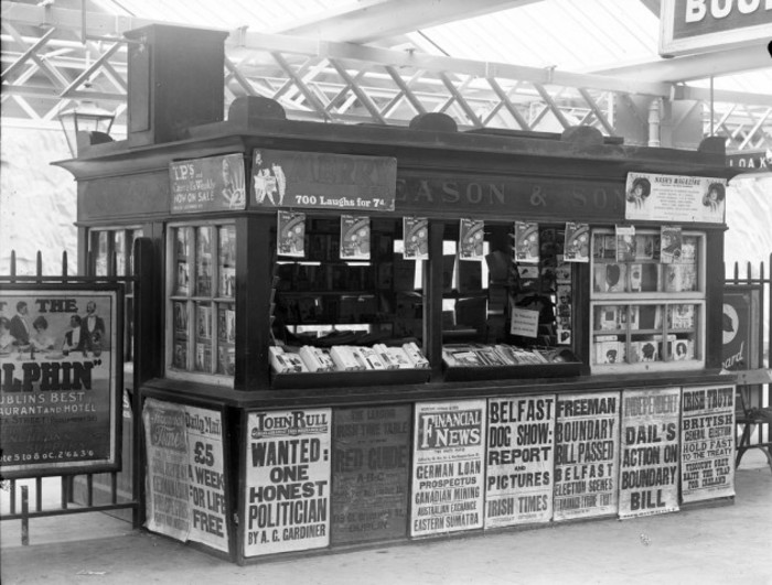 Eason's Book Stall at Waterford Train Station
