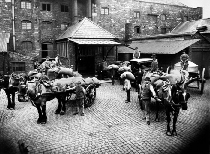 Bow Street - barley sacks