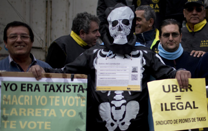 Argentina Protest Uber