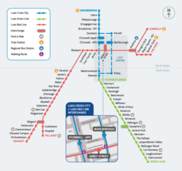luas cross city