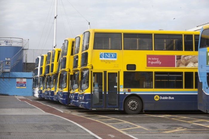 File Photo DUBLIN BUS DRIVERS are set to strike for six days next month. Unions are seeking a 15% pay increase over the next three years and the 6% rise they were due to get under an agreement in 2009, but which was deferred.