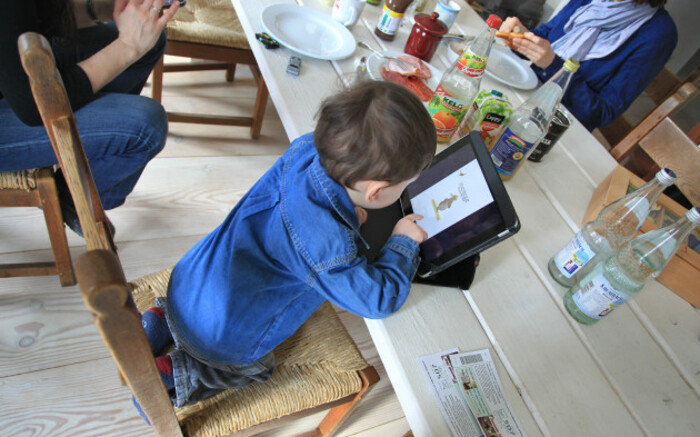 Boy with iPad