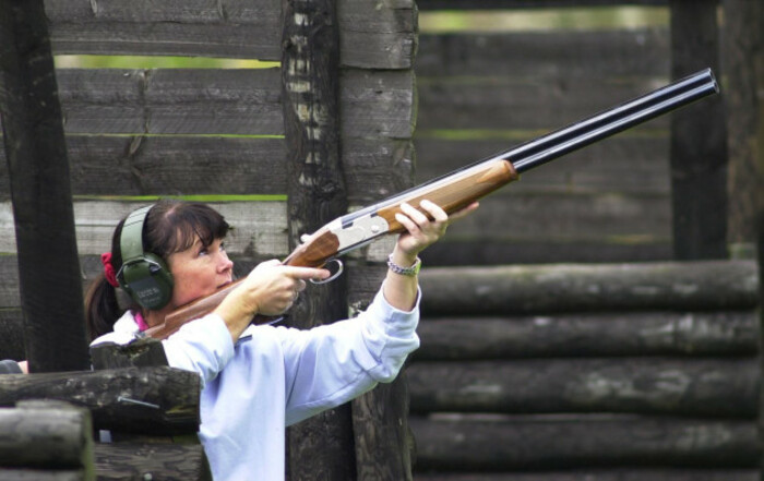 Tracy Edwards/ clay pigeon shoot