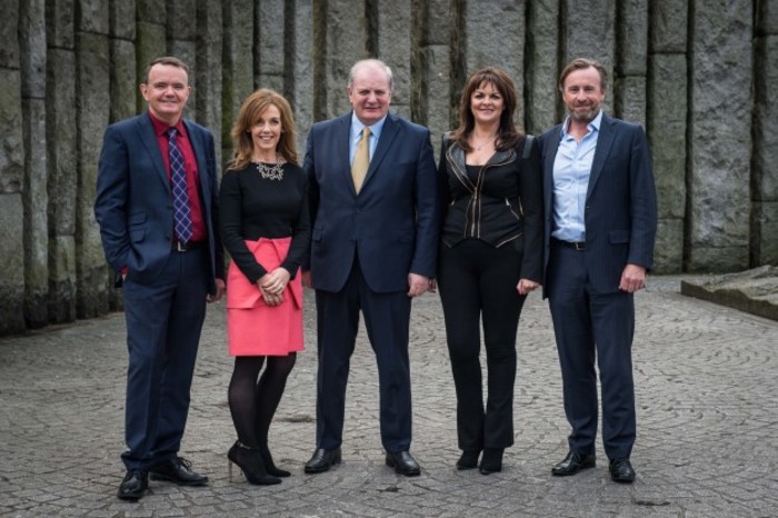 The Dragons pictured at the launch of RTE's Dragon's Den. The new series will air this Sunday, 17th April from 9:30pm on RTE One.