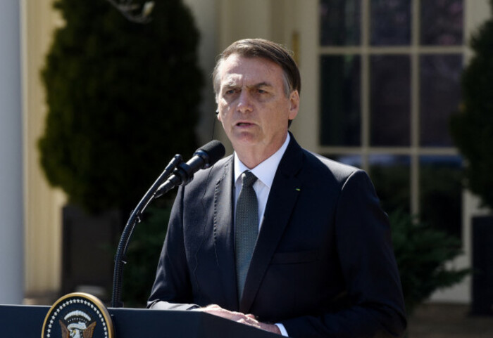 President Trump and Brazilian President Bolsonaro hold a joint news conference - DC