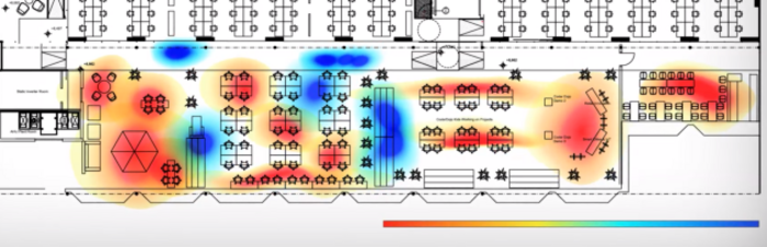 Urban garden heat map graphic