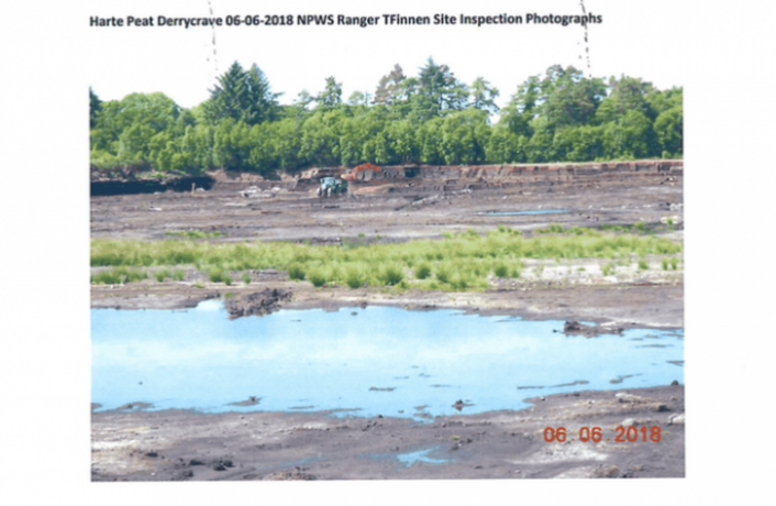 Photo of peat extraction site