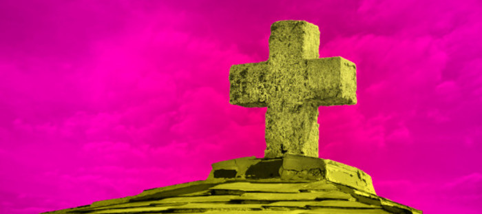 Design for HOLY LAND project - Stone cross on top of a roof