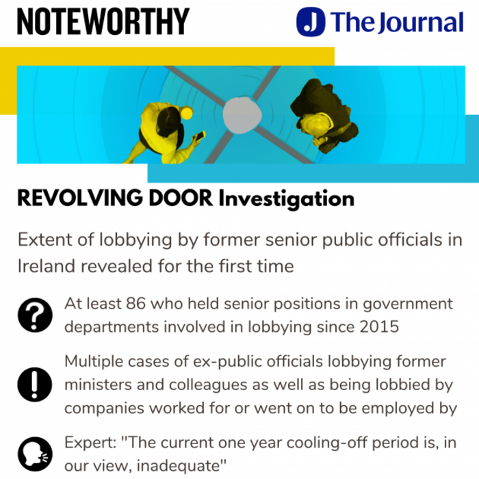 Revolving Door Revealing the relationship between government officials