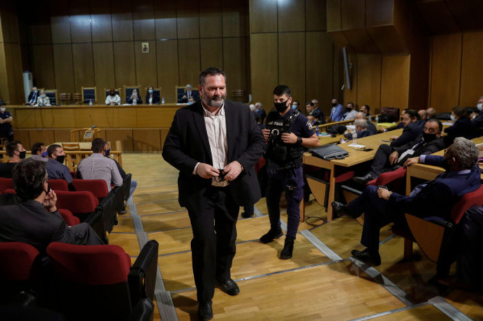 european-parliament-member-ioannis-lagos-who-had-been-found-guilty-along-with-others-of-leading-a-criminal-organization-and-face-five-to-15-years-in-prison-walks-during-a-break-of-a-court-session-on